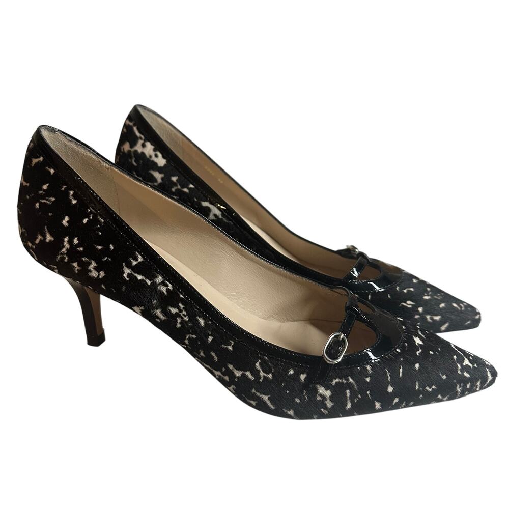 LK Bennett Calf Hair Cow Print Heels Pumps Size EU 40 US 10 Women's